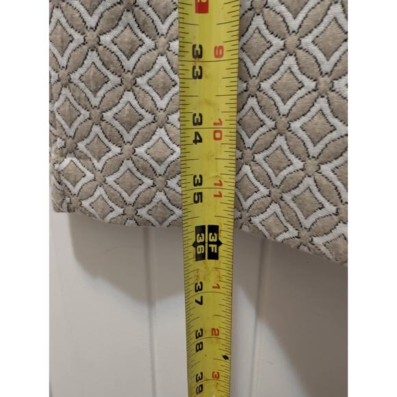 Sharagano Sleeveless Texture Blend Crew Neck Knee Length Dress Sz. 4 White Beige - Picture 7 of 8